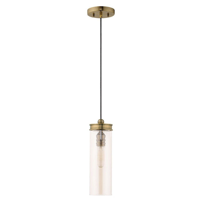 Livex Lighting Art Glass 1 Light Mini Pendant