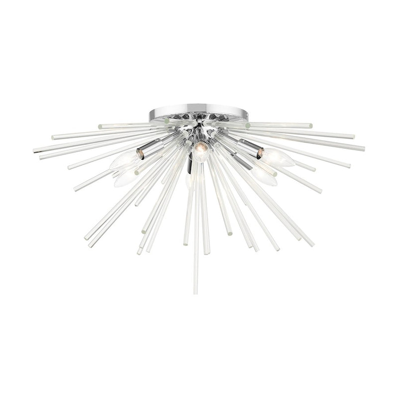 Livex Utopia 6 Light Flush Mount