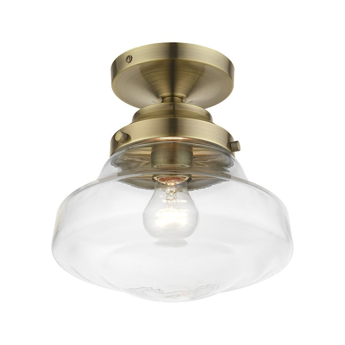 Livex Avondale 1 Light Semi-Flush Mount