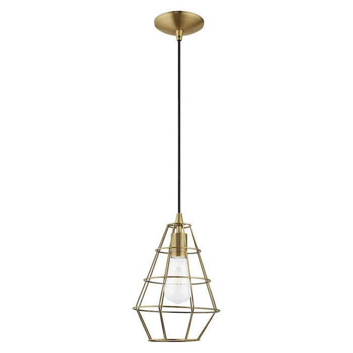 Livex Lighting Geometric Shade Cage Mini Pendant
