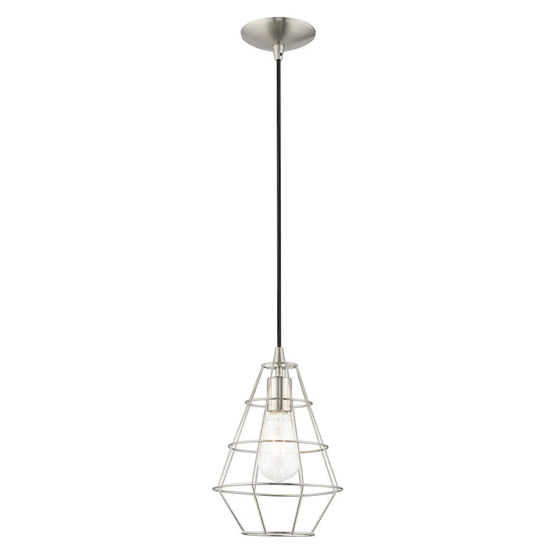 Livex Lighting Geometric Shade Cage Mini Pendant