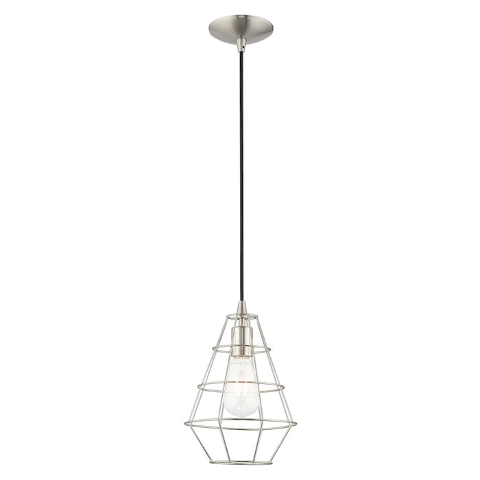 Livex Lighting Geometric Shade Cage Mini Pendant