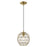 Livex Lighting Geometric Shade 1 Light Round Mini Pendant