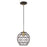 Livex Lighting Geometric Shade 1 Light Round Mini Pendant