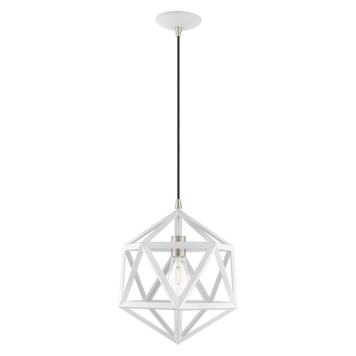 Livex Lighting Geometric Shade 1 Light Angle Mini Pendant