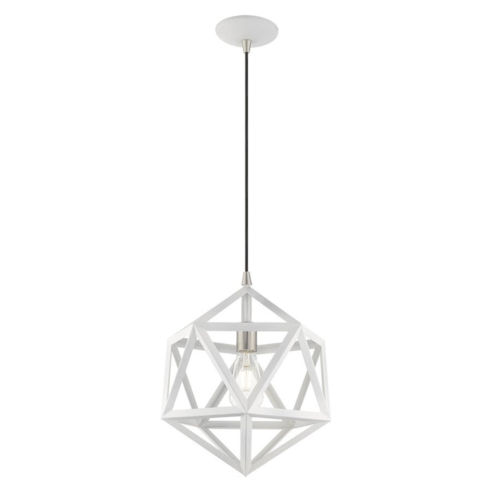 Livex Lighting Geometric Shade 1 Light Angle Mini Pendant