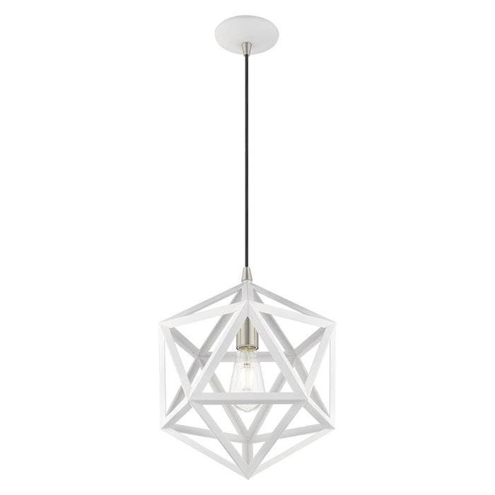 Livex Lighting Geometric Shade 1 Light Angle Mini Pendant