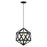 Livex Geometric 1 Light Pendant, Textured Black