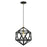 Livex Geometric 1 Light Pendant, Textured Black