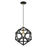Livex Geometric 1 Light Pendant, Textured Black