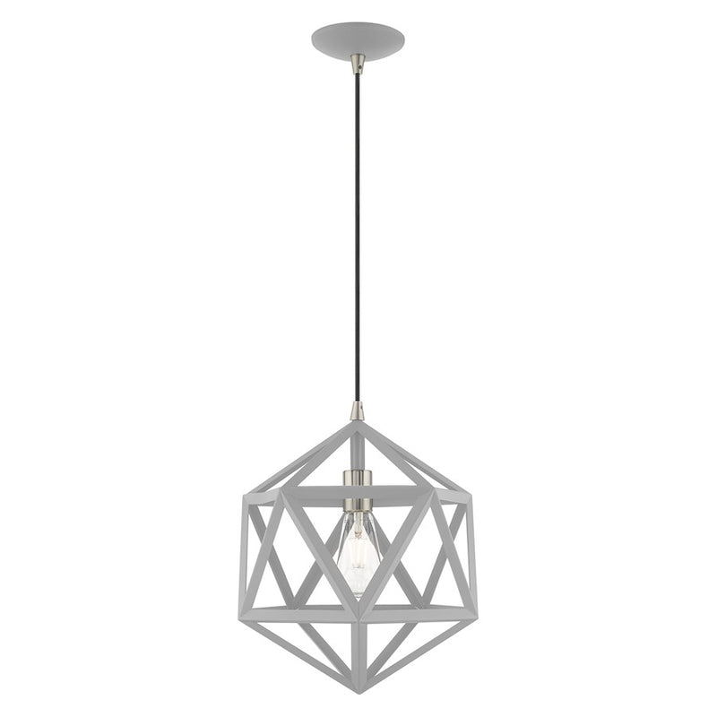 Livex Lighting Geometric Shade 1 Light Angle Mini Pendant