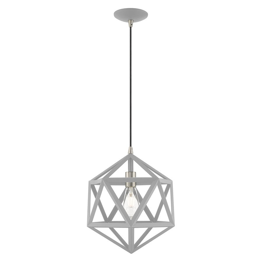 Livex Lighting Geometric Shade 1 Light Angle Mini Pendant