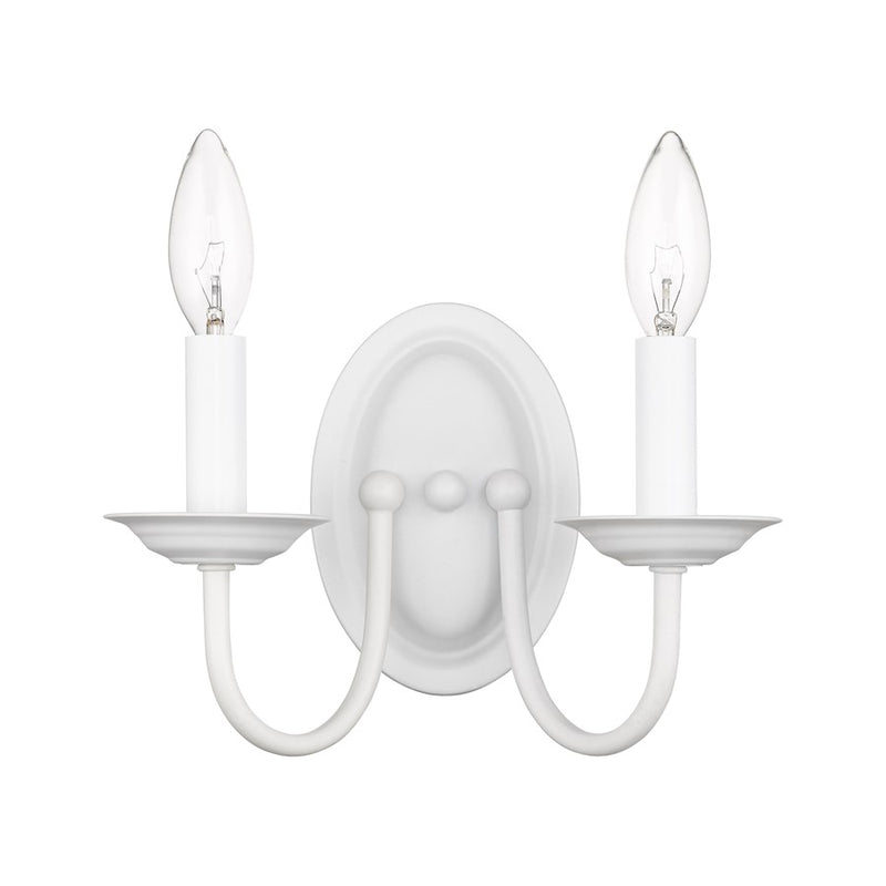 Livex Lighting Williamsburg Wall Sconce, White