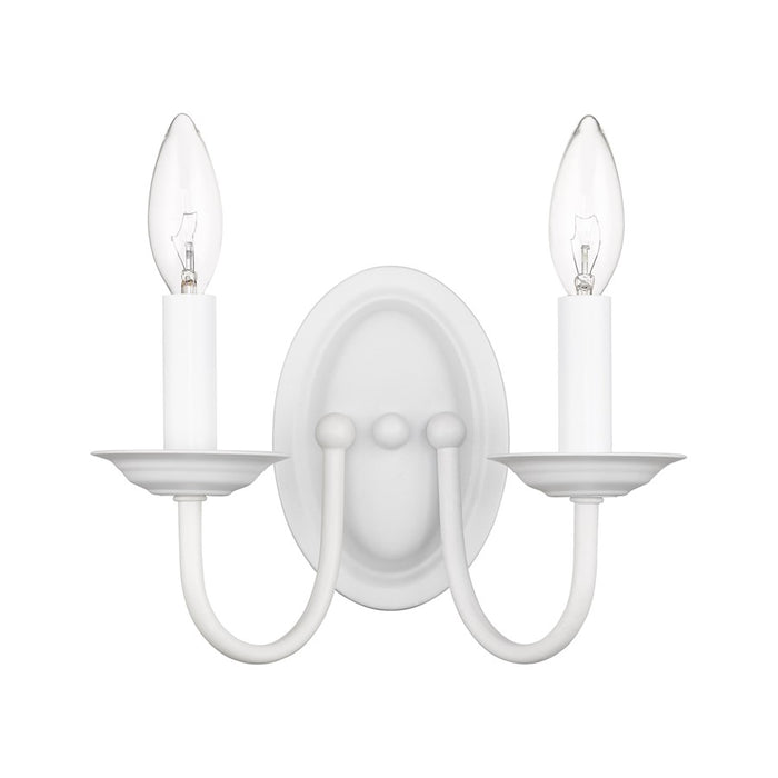 Livex Lighting Williamsburg Wall Sconce, White