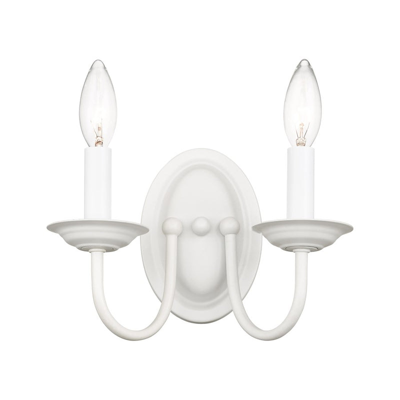 Livex Lighting Williamsburg Wall Sconce, White