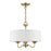 Livex Edinburgh 3 Light Pendant Chandelier, Off-White/White