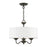 Livex Edinburgh 3 Light Pendant Chandelier, Off-White/White