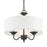 Livex Edinburgh 3 Light Pendant Chandelier, Off-White/White