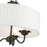 Livex Edinburgh 3 Light Pendant Chandelier, Off-White/White