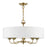 Livex Edinburgh 3 Light Pendant Chandelier, Off-White/White