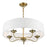 Livex Edinburgh 3 Light Pendant Chandelier, Off-White/White