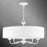 Livex Edinburgh 3 Light Pendant Chandelier, Off-White/White