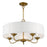 Livex Edinburgh 3 Light Pendant Chandelier, Off-White/White