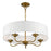 Livex Edinburgh 3 Light Pendant Chandelier, Off-White/White