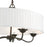 Livex Edinburgh 3 Light Pendant Chandelier, Off-White/White
