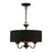 Livex Harrington Pendant Chandelier, Black/Orange