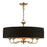 Livex Harrington Pendant Chandelier, Black/Orange
