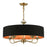 Livex Harrington Pendant Chandelier, Black/Orange