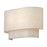 Livex Manorwood 2Lt ADA 13" Sconce, Bronze/Oatmeal/White