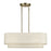 Livex Manorwood 3Lt Medium Chandelier, Brass/Oatmeal/White - 41933-01