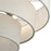 Livex Manorwood 5Lt Medium Pendant Chandelier, Brass/Oatmeal/White