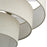 Livex Manorwood 5Lt Medium Pendant Chandelier, Brass/Oatmeal/White