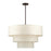 Livex Manorwood 8Lt Large Pendant Chandelier, Bronze/Oatmeal/White - 41937-92