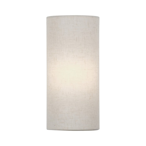 Livex Manorwood 1Lt ADA 5" Sconce, Bronze/Oatmeal/White - 41938-92