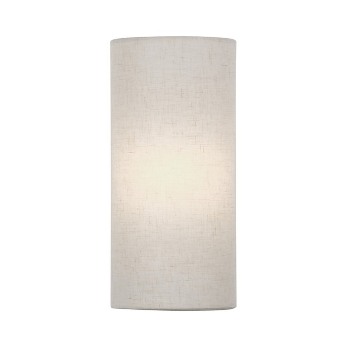 Livex Manorwood 1Lt ADA 5" Sconce, Bronze/Oatmeal/White - 41938-92