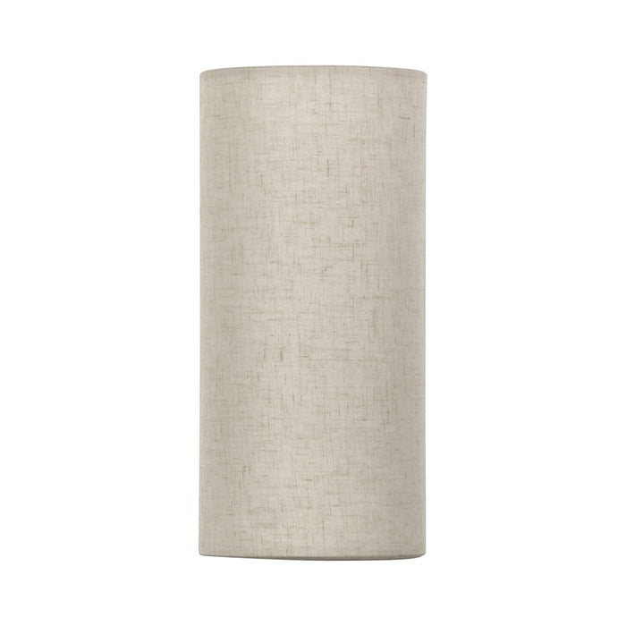 Livex Manorwood 1Lt ADA 5" Sconce, Bronze/Oatmeal/White