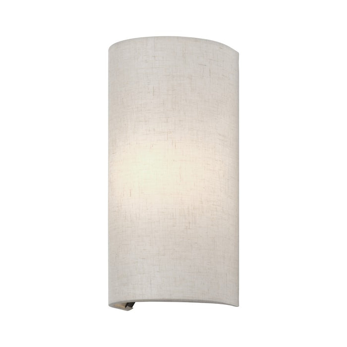 Livex Manorwood 1Lt ADA 5" Sconce, Bronze/Oatmeal/White