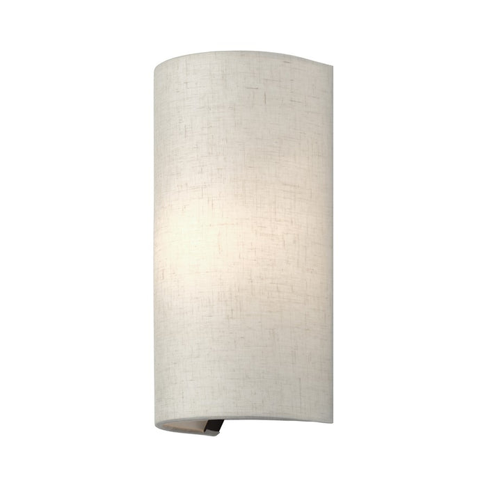 Livex Manorwood 1Lt ADA 5" Sconce, Bronze/Oatmeal/White