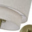 Livex Manorwood 1Lt Swing Arm Wall Lamp, Brass/Oatmeal/White
