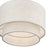 Livex Manorwood 1Lt Pendant, Brass/Oatmeal/White