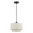 Livex Manorwood 1Lt Pendant, Bronze/Oatmeal/White