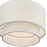Livex Manorwood 1Lt Pendant, Bronze/Oatmeal/White