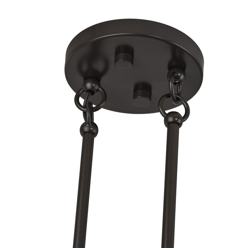 Livex Manorwood 2Lt Large Chandelier, Bronze/Oatmeal/White