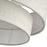 Livex Manorwood 3Lt 9.5" Semi-Flush, Bronze/Oatmeal/White