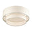 Livex Manorwood 3Lt 10" Semi-Flush, Bronze/Oatmeal/White