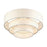 Livex Manorwood 4Lt Extra Large Semi-Flush, Brass/Oatmeal/White